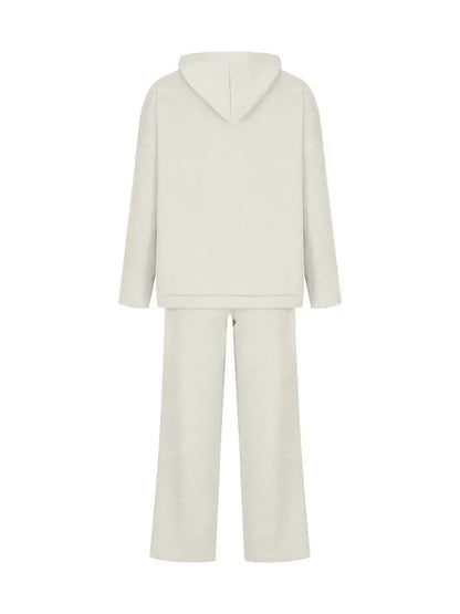 Gildas - Ensemble hoodie rayé de luxe pour femme