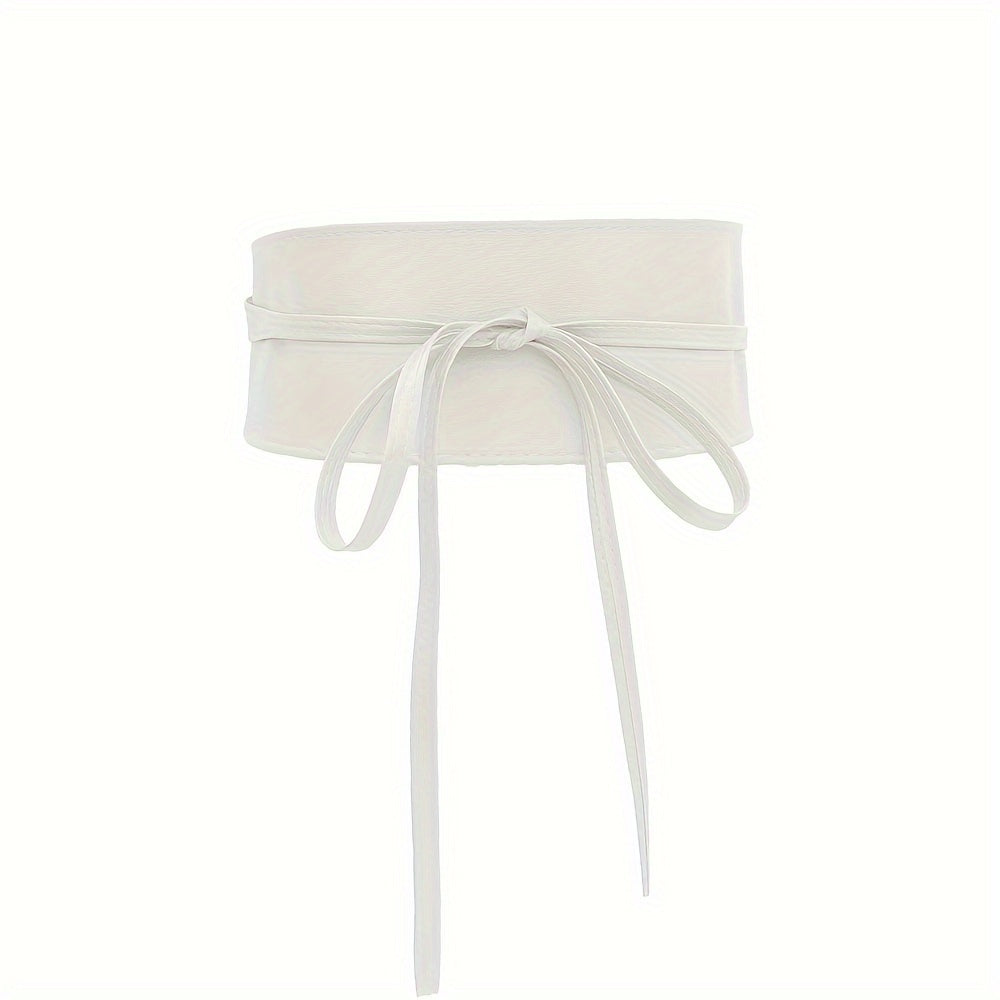 Juliette - Ceinture Large en Cuir Vegan, Modèle Tendance, Adaptable à Toutes les Tailles