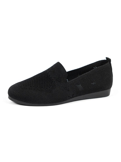 Olivia - Sandales en Maille Ademend Mocassins à Semelle Plate pour l'Été Idéales pour de Longues Promenades