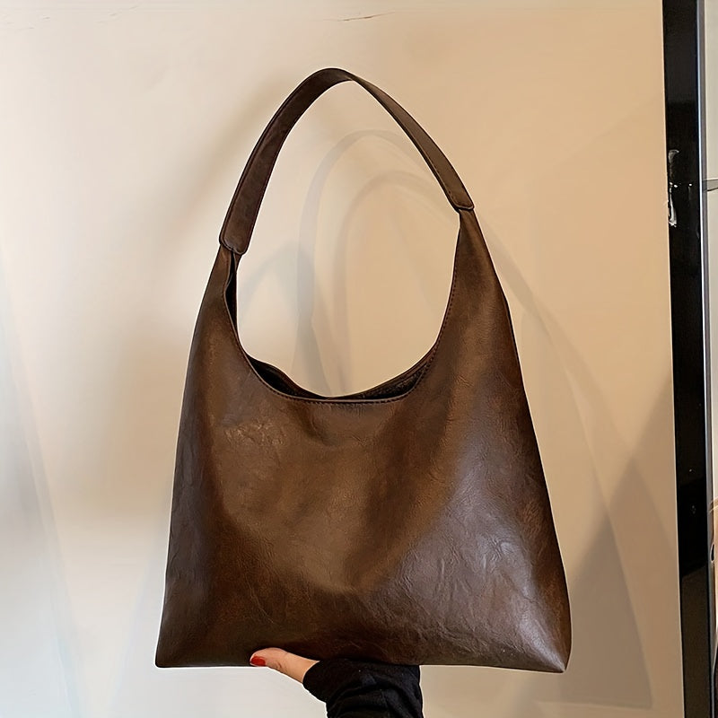 Vespera - Sac à bandoulière au design rond bohème chic en simili cuir