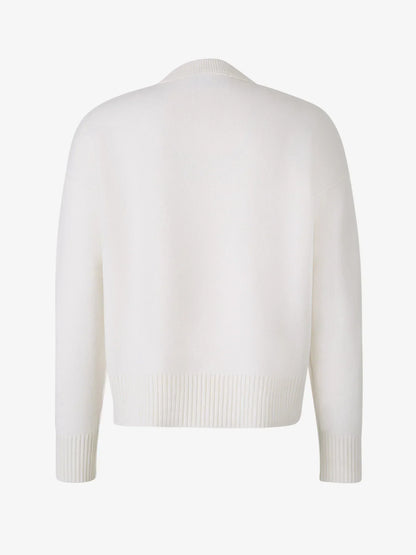 Grace - Pull tricoté respirant Ami Paris avec détail en cœur et lettre A