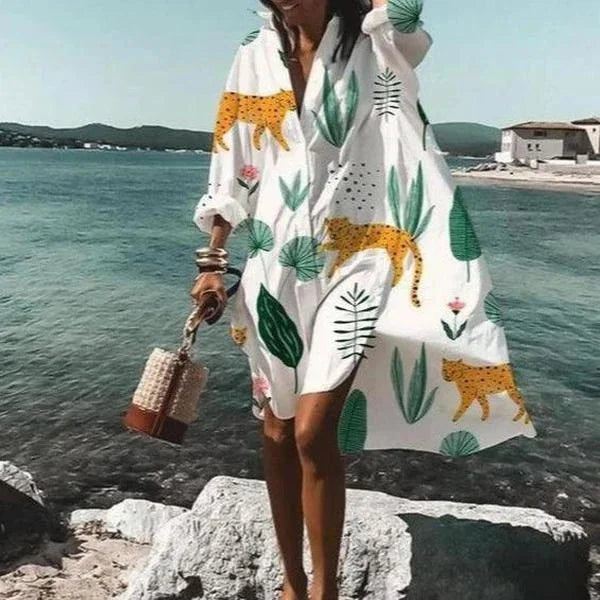 Alma - Robe Chemise de Plage Tendance et Légère