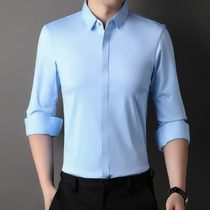 Théo - Chemise Mirabella Infroissable et Stretch Pour le Printemps et l’été, Élégante Pour Homme