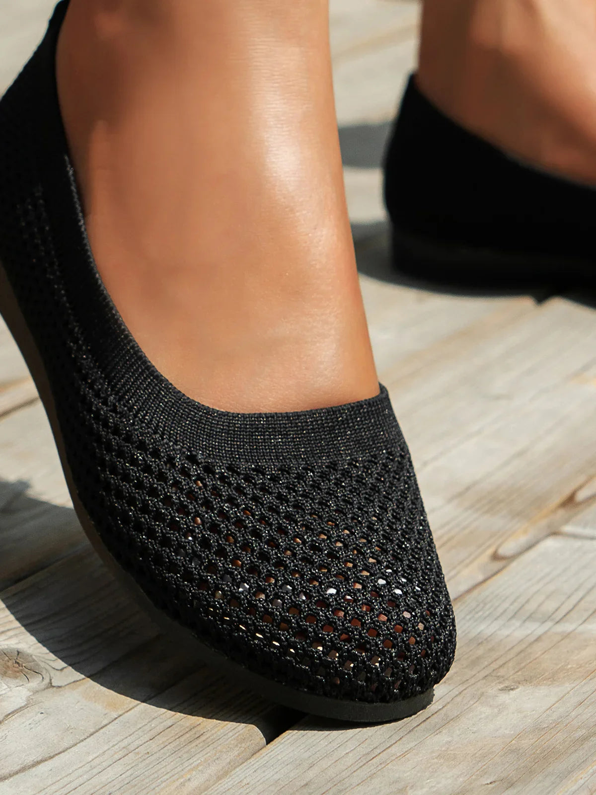 Sophia - Ballerines en Tissu Mesh Légères et Respirantes avec Semelle à Soutien Supplémentaire pour l'Été