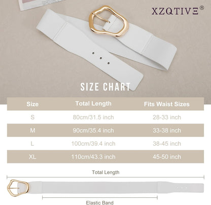 Margaux - Ceinture élastique large avec design abstrait pour femmes