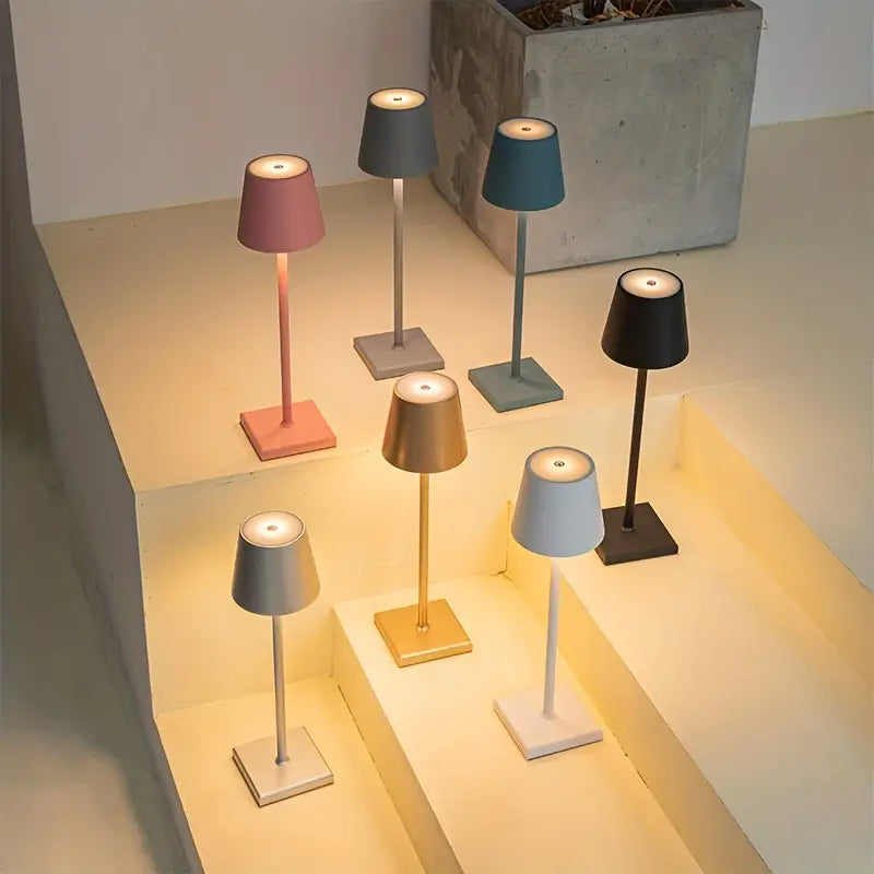 LaLuce - Lampe de table sans fil au design classique incontournable avec commande tactile et lumière en 3 couleurs