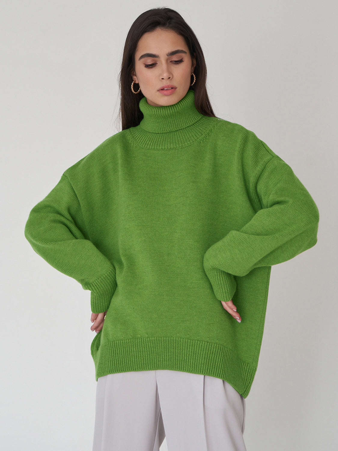 Turtleneck Long Sleeve Sweater