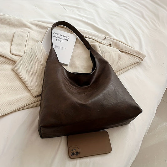 Vespera - Sac à bandoulière au design rond bohème chic en simili cuir