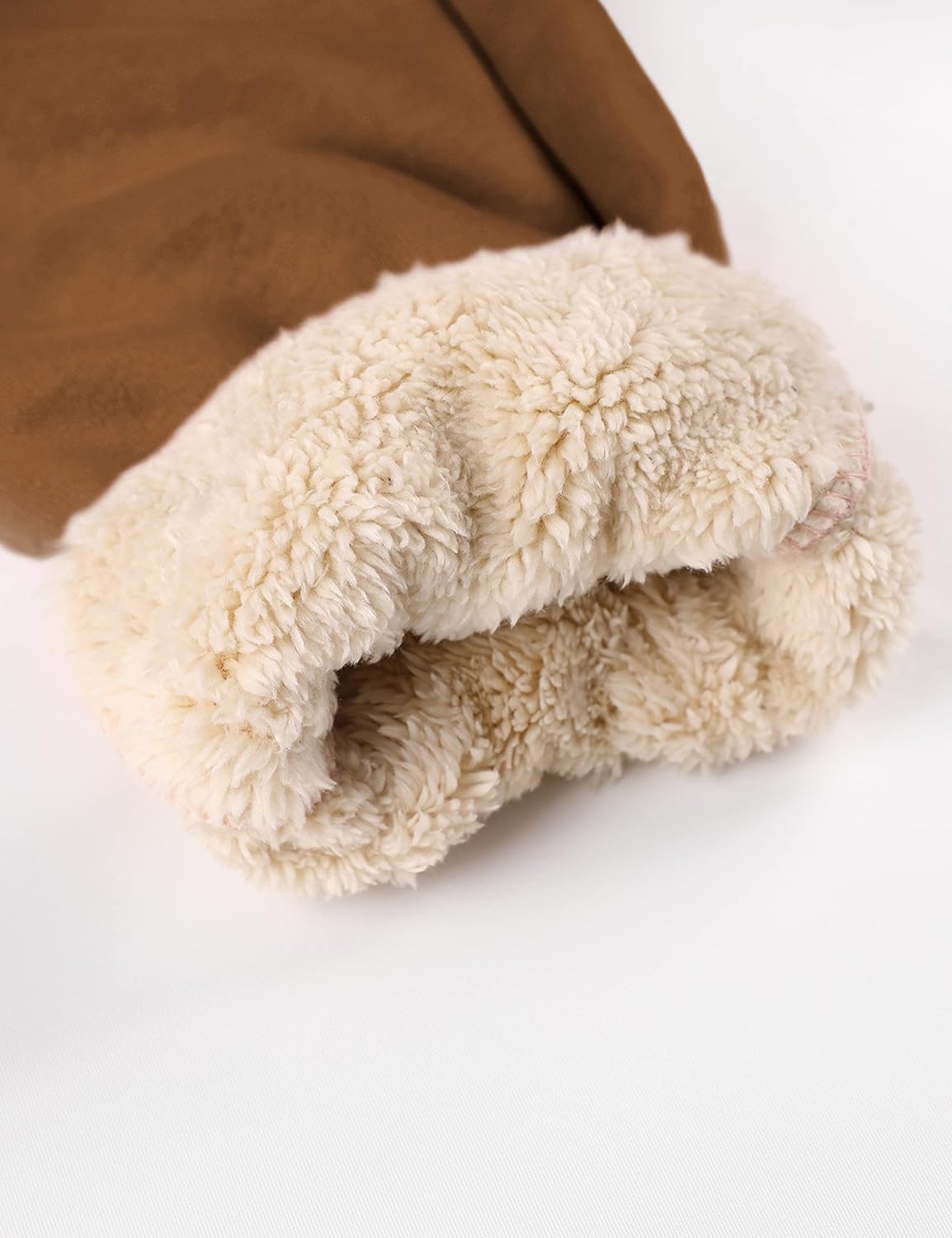 Ella - Pantalons de survêtement en molleton avec poignets en fourrure
