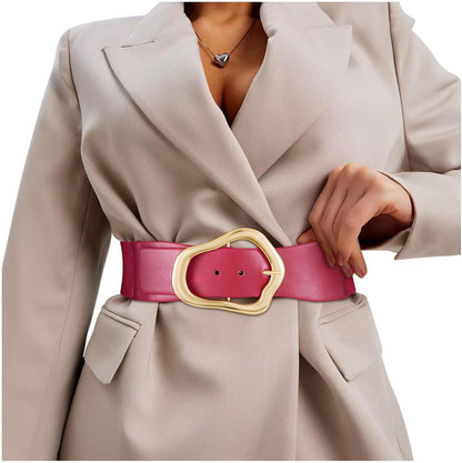 Margaux - Ceinture élastique large avec design abstrait pour femmes