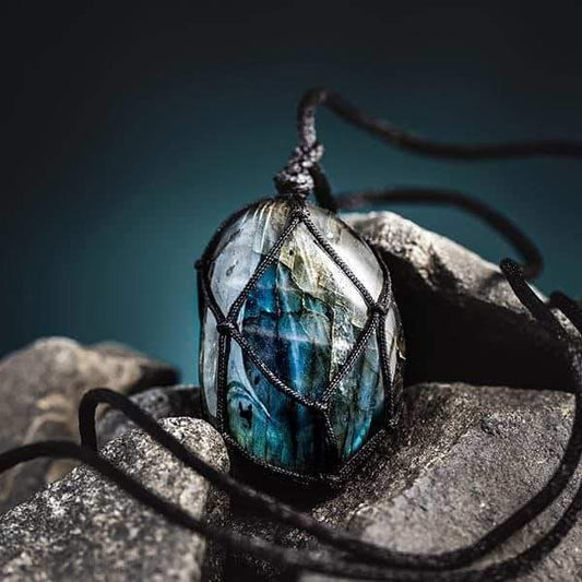 Collier Cœur de Dragon en Labradorite