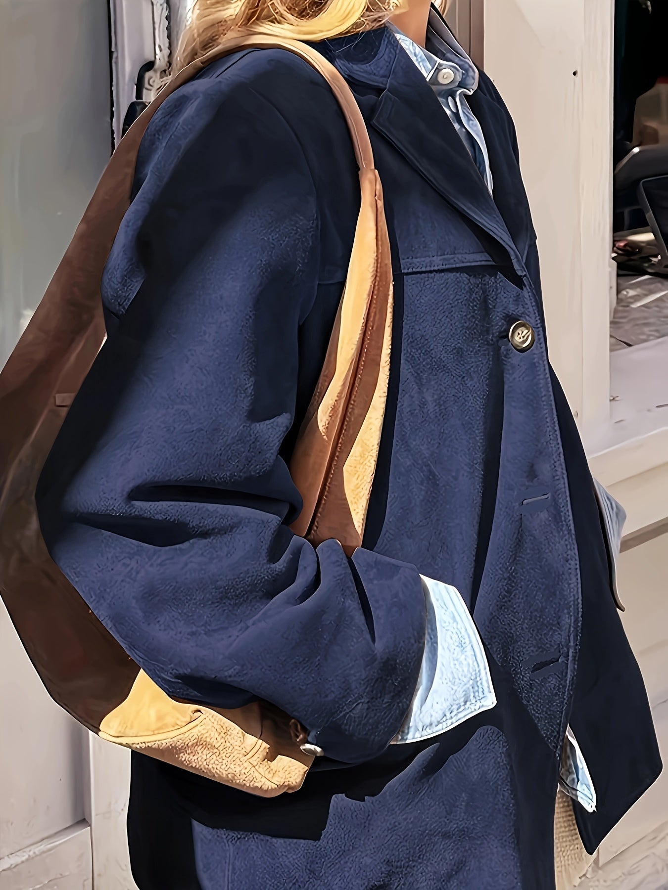 Lyra - Veste Classique Vintage en Daim