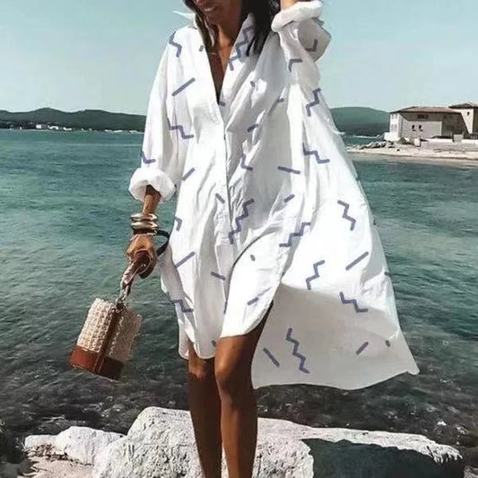 Alma - Robe Chemise de Plage Tendance et Légère