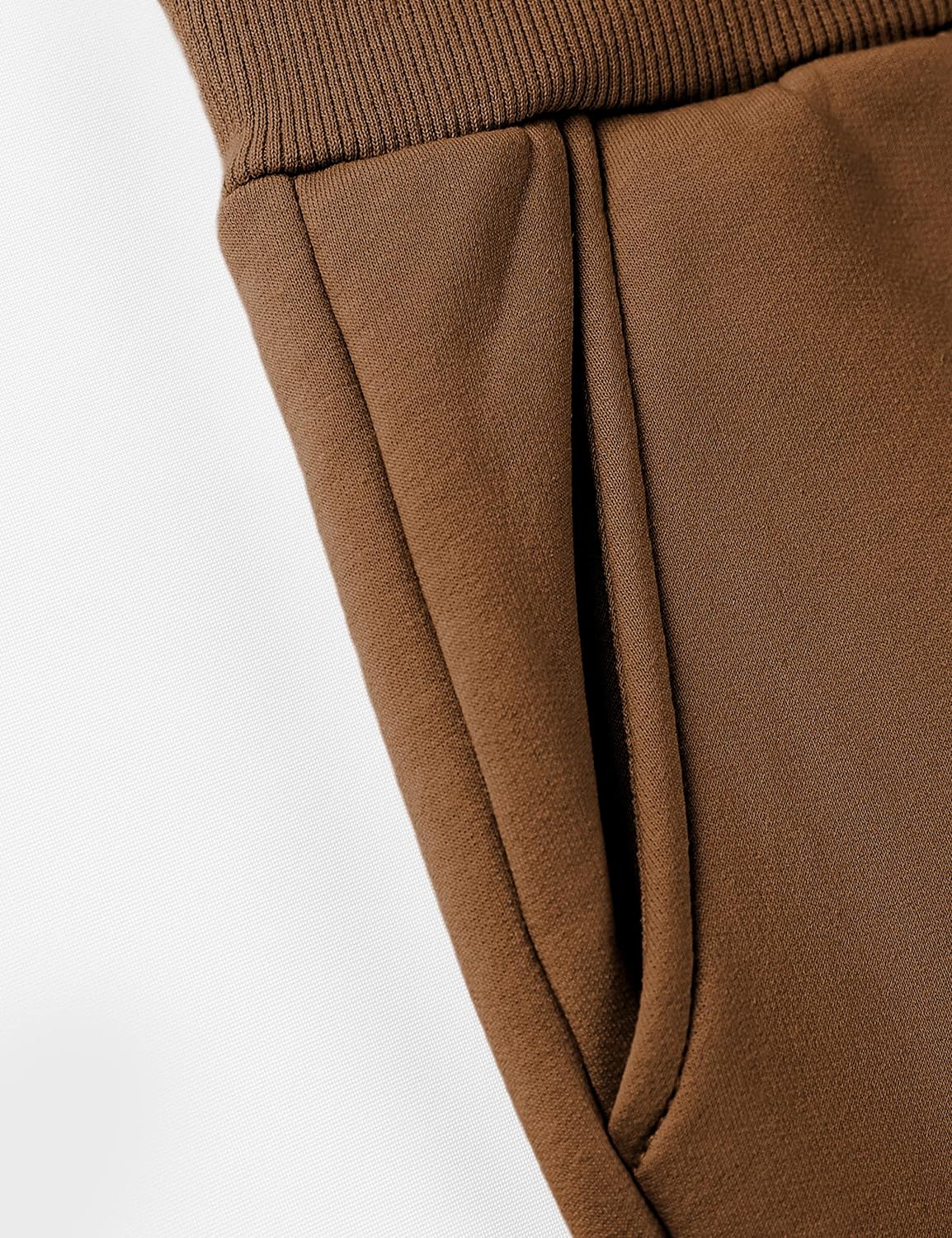 Ella - Pantalons de survêtement en molleton avec poignets en fourrure
