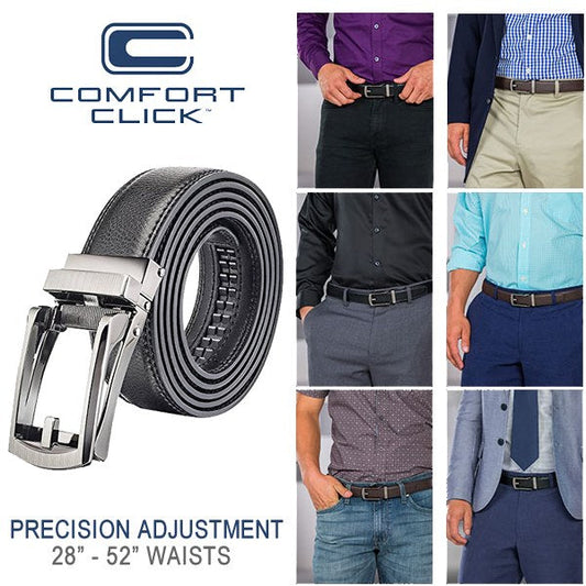 Nick - Ceinture Confort Click en Cuir à Réglage Micro pour Toutes les Tailles