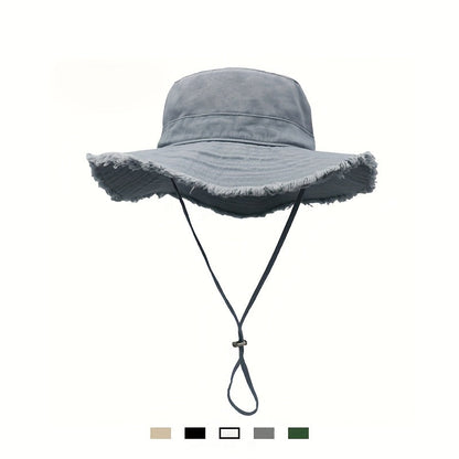 Zora - Chapeau de soleil tendance pour l'été avec cordon de serrage ajustable