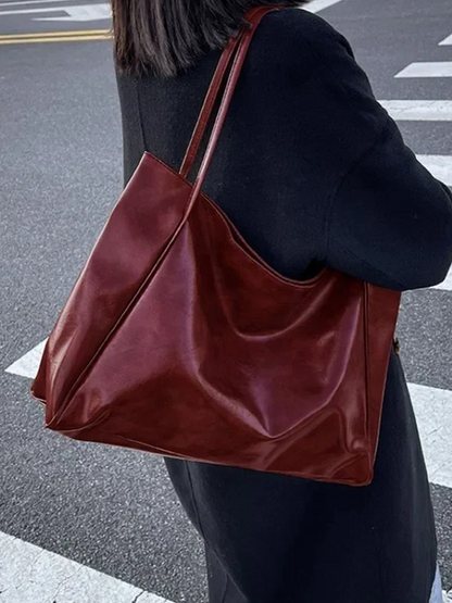 Sibylle - Grand Sac à Main en Cuir pour Femme