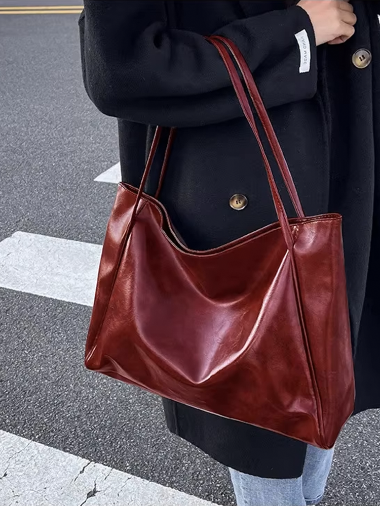 Sibylle - Grand Sac à Main en Cuir pour Femme