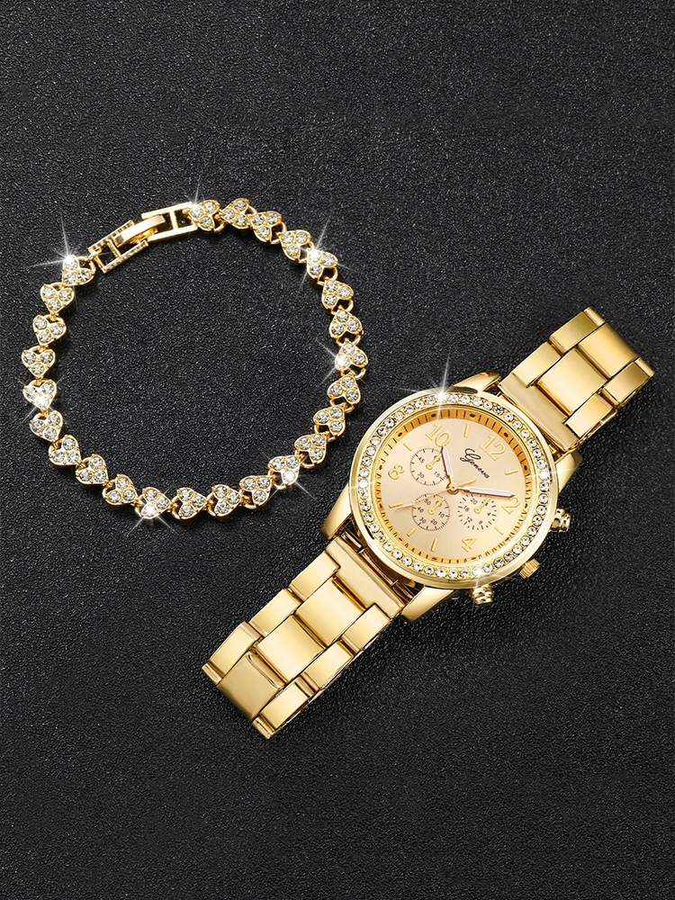 Colombe - Montre en Acier Inoxydable pour Femme avec Bracelet Assorti