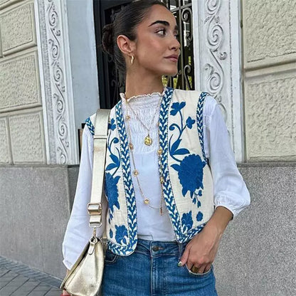 Isabella - Gilet brodé