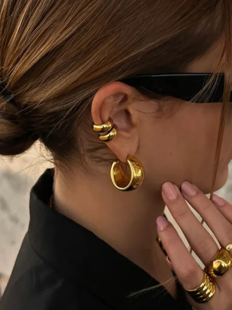 Phaedra - Ear Cuff Chunky Or