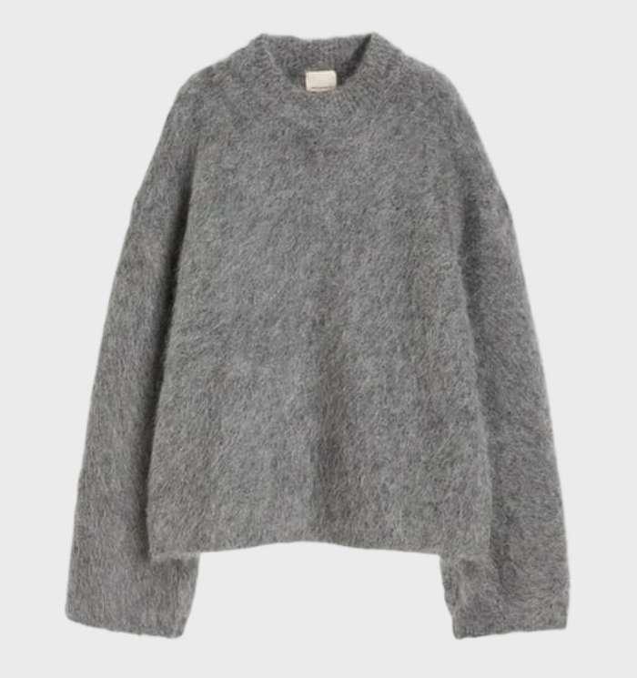 Zyna - Pull ras du cou en Mohair uni Pour une Tenue Décontractée