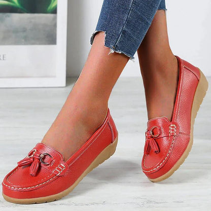 Eva - Mocassins avec franges et détails en chaîne