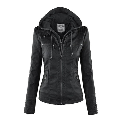 Gérard - Veste de Moto Stylée avec Capuche