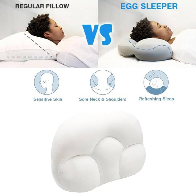 Liora - Cloud Pillow  Le Meilleur Soutien pour Votre Cou pendant le Sommeil Rempli de 10 Millions de Microbilles d’Air