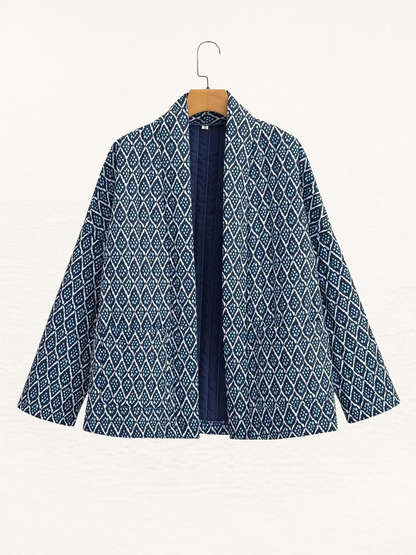 Solène - Veste matelassée Femme | Veste en quilt avec imprimé | Veste élégante pour femme