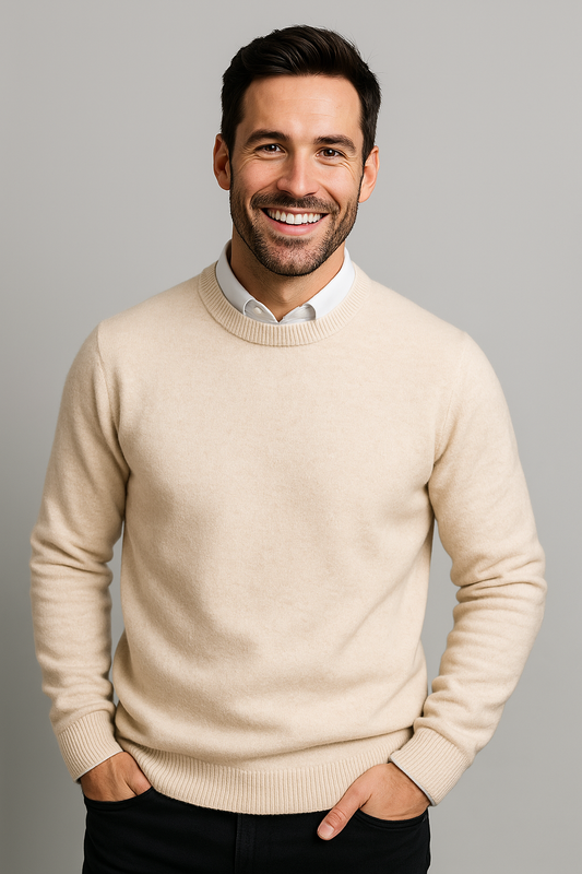 Florent - Pull Classique et Élégant de Haute Qualité en Coton Doux Pour Homme