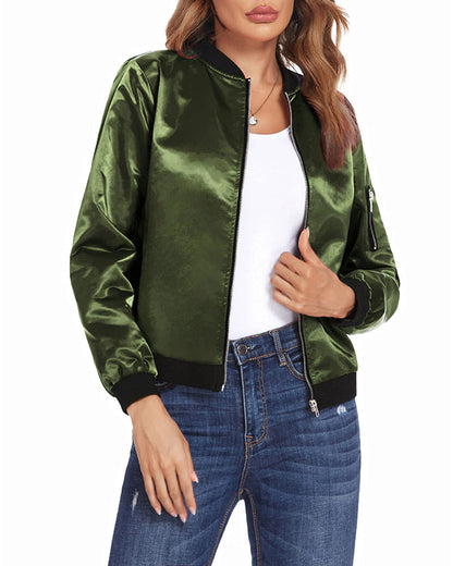 Maya - Blouson aviateur classique et élégant avec poches – Parfait pour toutes les occasions