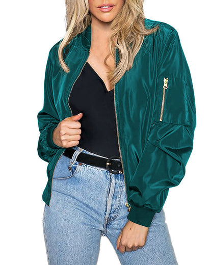 Maya - Blouson aviateur classique et élégant avec poches – Parfait pour toutes les occasions