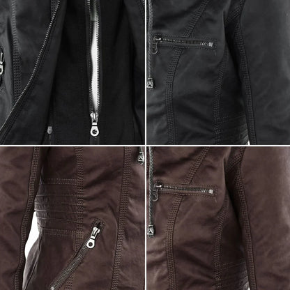 Gérard - Veste de Moto Stylée avec Capuche