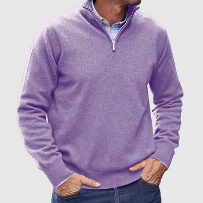 Narcisse - Pull zippé en cachemire italien pour homme