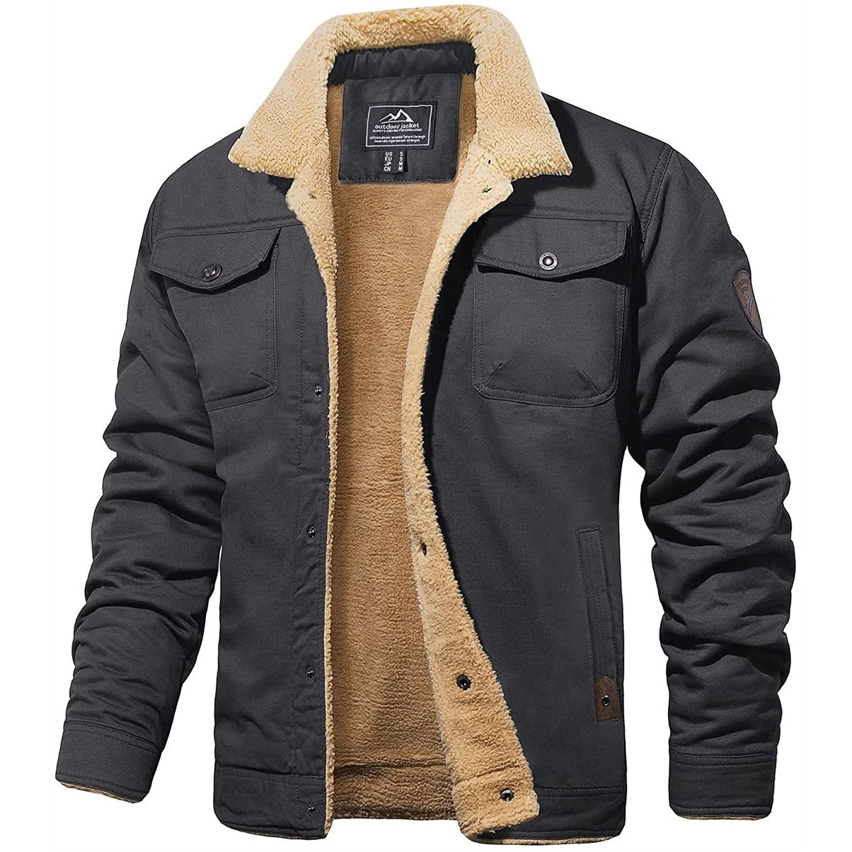 Maxwell - Veste pour Homme Doublée Sherpa