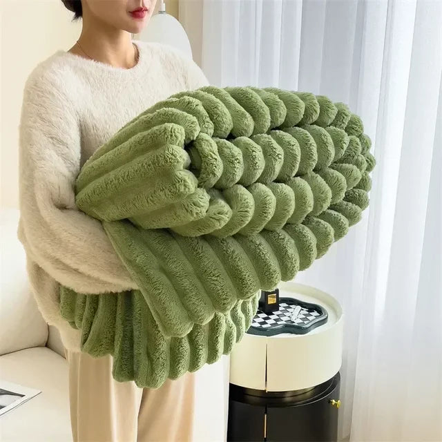 Couverture - Maxi en Peluche de CozyCouture Pour un Confort Luxueux et une Chaleur Ultime Pour le lit ou le Canapé