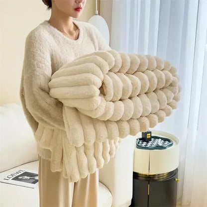 Couverture - Maxi en Peluche de CozyCouture Pour un Confort Luxueux et une Chaleur Ultime Pour le lit ou le Canapé