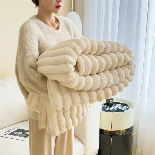 Couverture - Maxi en Peluche de CozyCouture Pour un Confort Luxueux et une Chaleur Ultime Pour le lit ou le Canapé