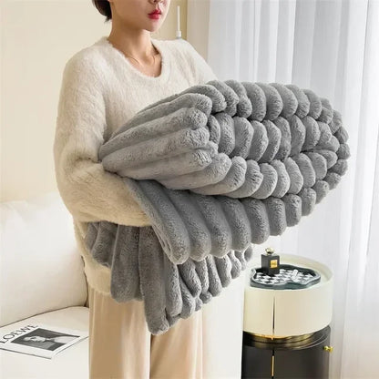 Couverture - Maxi en Peluche de CozyCouture Pour un Confort Luxueux et une Chaleur Ultime Pour le lit ou le Canapé