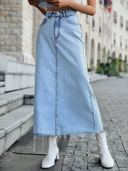 Veerle – Jupe Longue chic en Jean