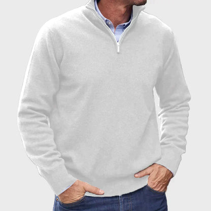Narcisse - Pull zippé en cachemire italien pour homme