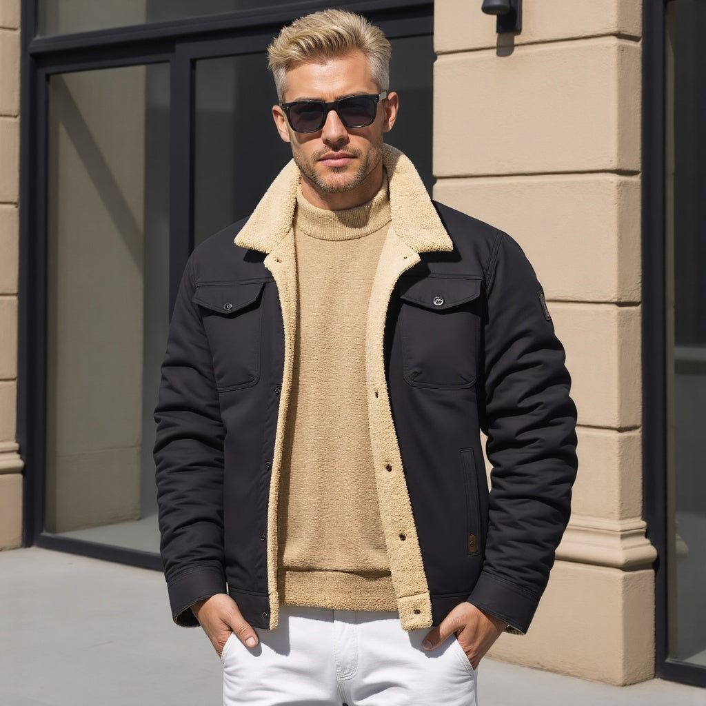 Maxwell - Veste pour Homme Doublée Sherpa