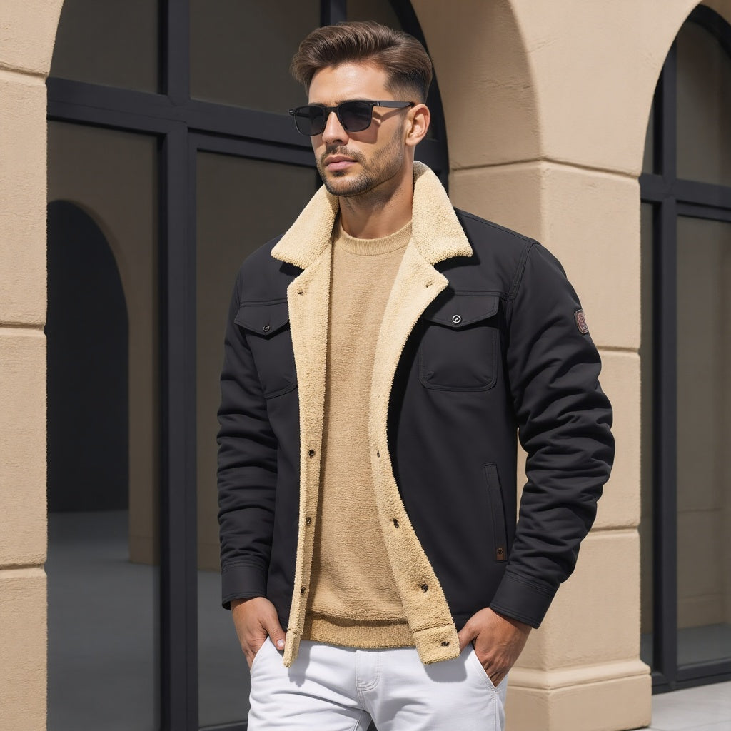 Maxwell - Veste pour Homme Doublée Sherpa