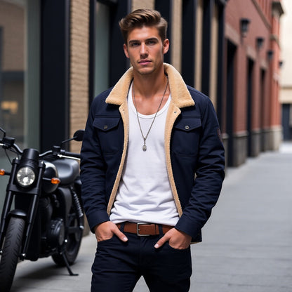 Maxwell - Veste pour Homme Doublée Sherpa