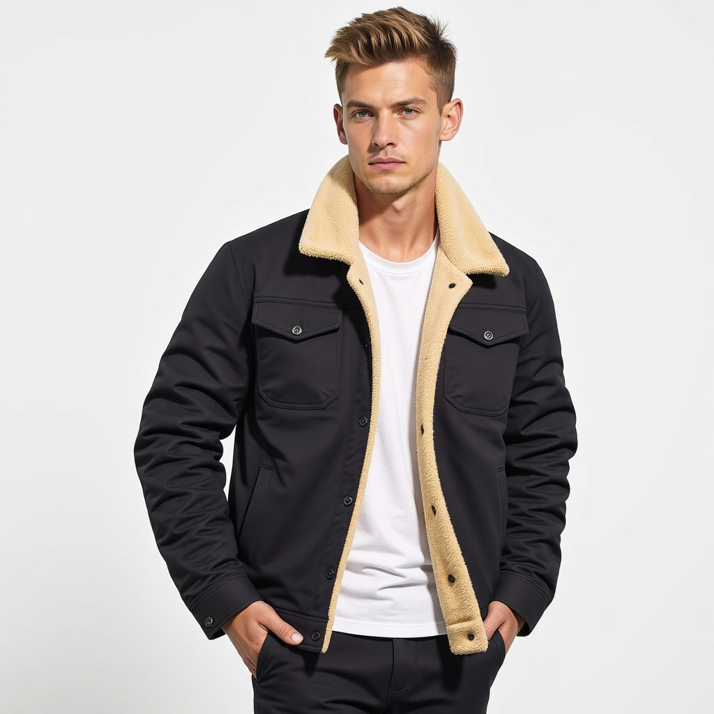 Maxwell - Veste pour Homme Doublée Sherpa