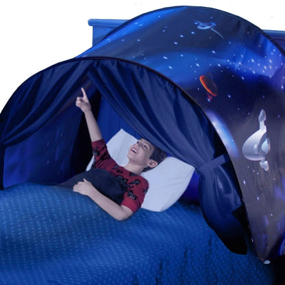 DreamDome Tente de Lit pour Enfants Contre les Cauchemars pour des Aventures de Sommeil Magiques et une Sensation de Sécurité