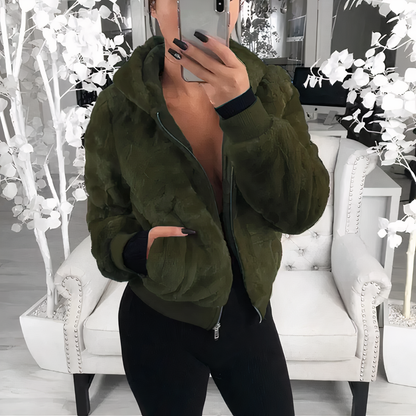 Reese - Veste Bomber en Fausse Fourrure Pour un Confort élégant