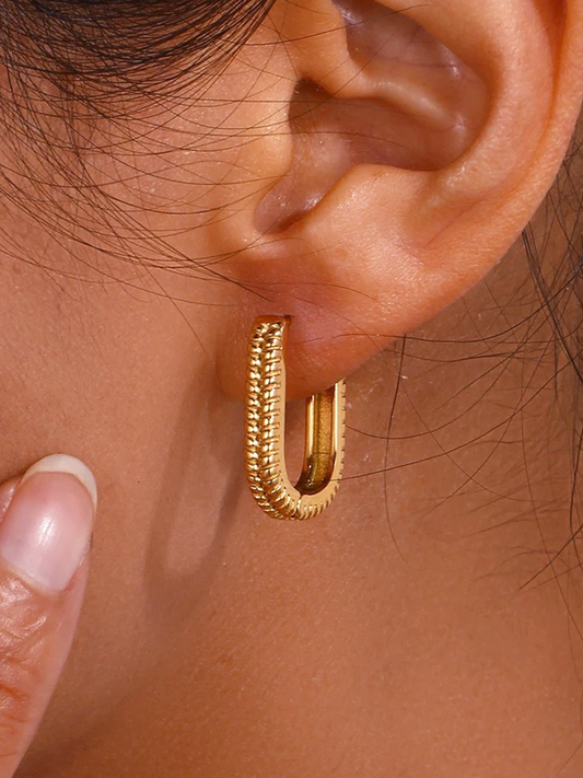 Althéa - Boucles d'Oreilles Ovales Or