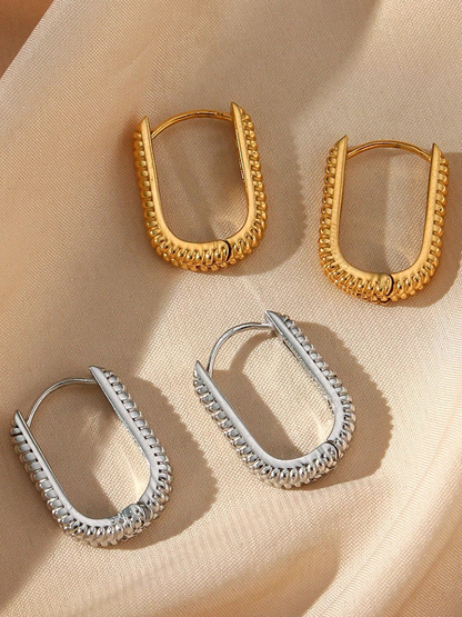 Althéa - Boucles d'Oreilles Ovales Or